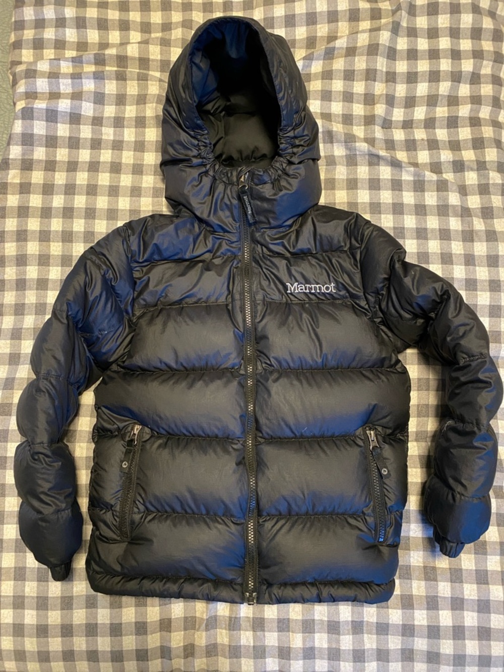Kids 700 Fill Duck Down Marmot Hooded Jacket